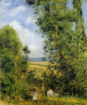 Camille Pissarro Painting - descansando en el bosque pontoise 1878 Camille Pissarro